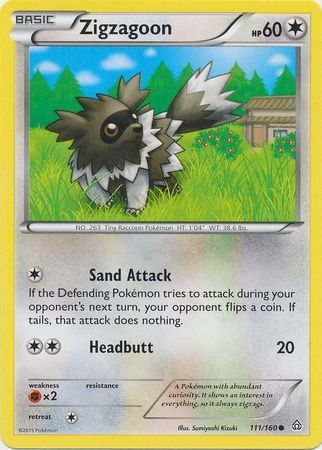 Zigzagoon - 111/160 - Common