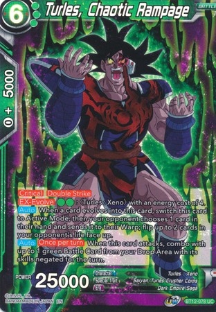Turles, Chaotic Rampage - BT12-078 - Uncommon Foil