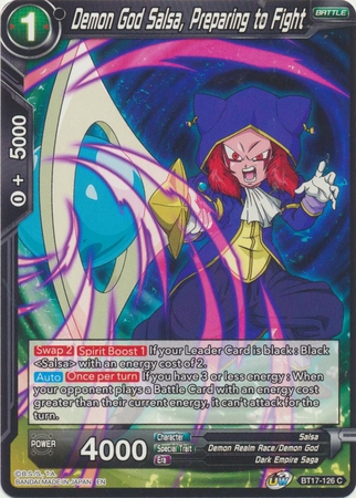Demon God Salsa, Preparing to Fight - BT17-126 - Common