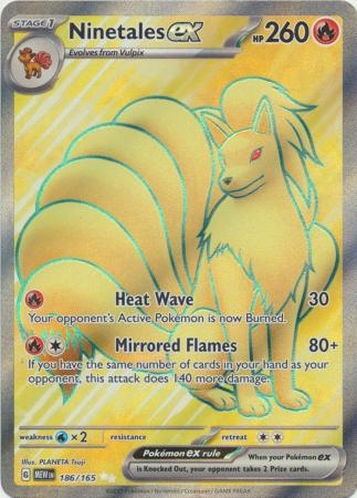 Ninetales ex - 186/165 - Full Art Secret Rare