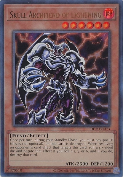 Skull Archfiend of Lightning - DCR-EN073 - Ultra Rare Unlimited (25th Reprint)