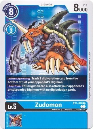 Zudomon - EX1-018 - Common