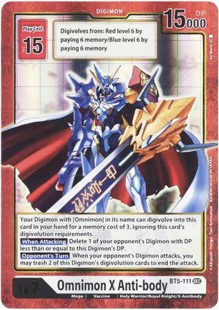 Omnimon X Anti-body (Alternate Art) - BT5-111 - Secret Rare