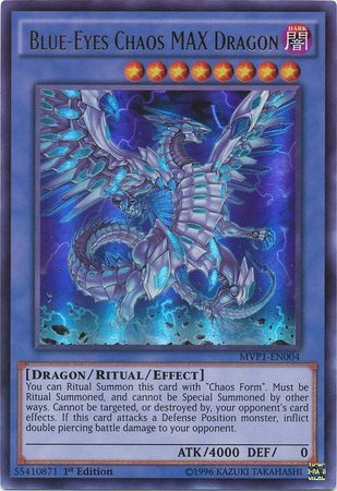 Blue-Eyes Chaos MAX Dragon - MVP1-EN004 - Ultra Rare 1st Edition