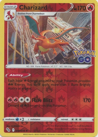 Charizard - 010/078 - Holo Rare Reverse Holo