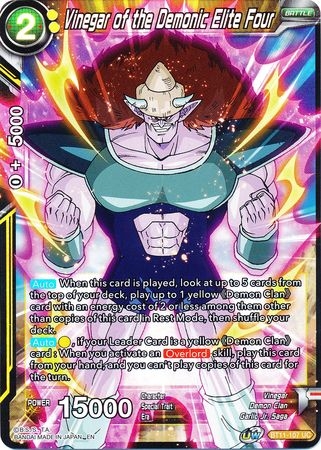 Vinegar of the Demonic Elite Four - BT11-107 - Uncommon