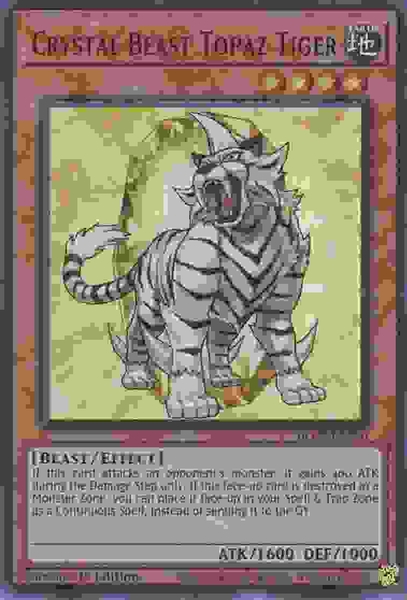 Crystal Beast Topaz Tiger - BLCR-EN050 - Ultra Rare 1st Edition