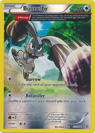 Bunnelby - 121/160 - Uncommon - Reverse Holo