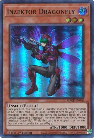 Inzektor Dragonfly - GRCR-EN040 - Super Rare 1st Edition