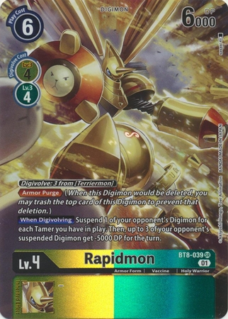 Rapidmon (Alternate Art) - BT8-039 SR - Super Rare