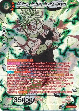 SS Broly, Brutality Beyond Measure (SPR) - BT15-019 - Special Rare