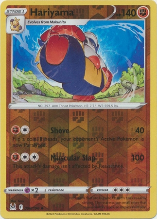 Hariyama - 098/196 - Uncommon Reverse Holo