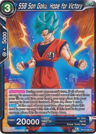 SSB Son Goku, Hope for Victory - BT10-036 - Uncommon