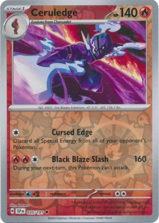 Ceruledge - 035/191 - Uncommon Reverse Holo