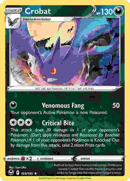 Crobat - 105/195 - Holo Rare Reverse Holo