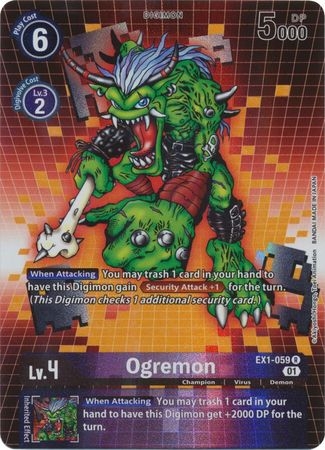 Ogremon (Alternate Art) - EX1-059 - Rare