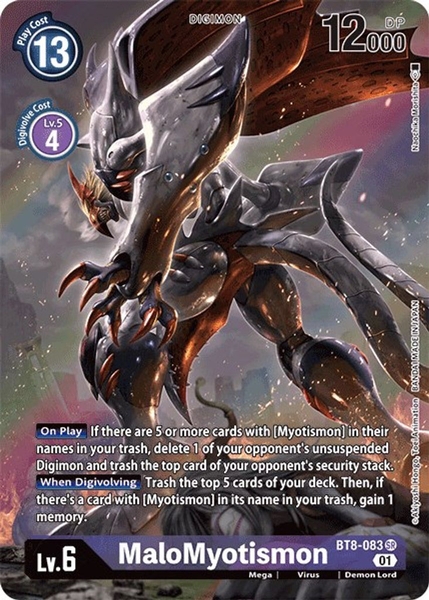 MaloMyotismon (Alternate Art) - BT8-083 SR - Super Rare