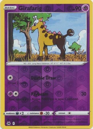 Girafarig - 061/159 - Uncommon Reverse Holo