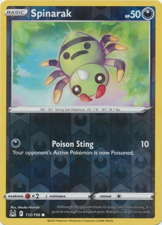 Spinarak - 112/196 - Common Reverse Holo