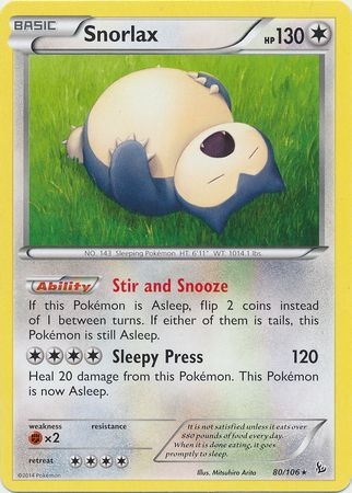 Snorlax - 80/106 - Rare