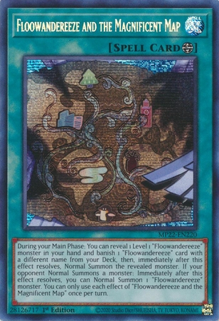 Floowandereeze and the Magnificent Map - MP22-EN220 Prismatic Secret Rare 1st Edition