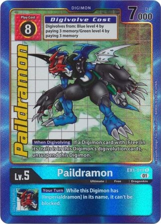 Paildramon (Alternate Art) - EX1-019 - Rare