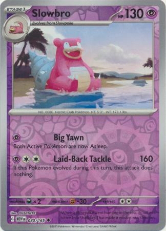 Slowbro - 080/165 - Uncommon Reverse Holo