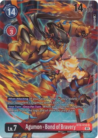 Agumon - Bond of Bravery (Alternate Art) - BT6-018 - Super Rare