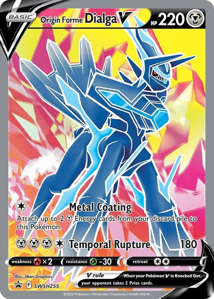 Origin Forme Dialga V - SWSH255 - Full Art Promo