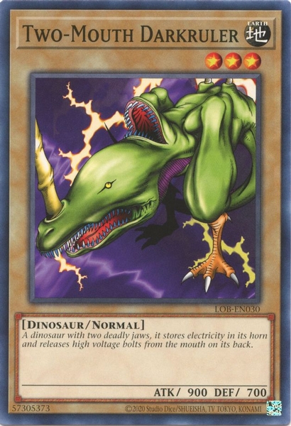 Two-Mouth Darkruler - LOB-EN030 - Common Unlimited (25th Reprint)
