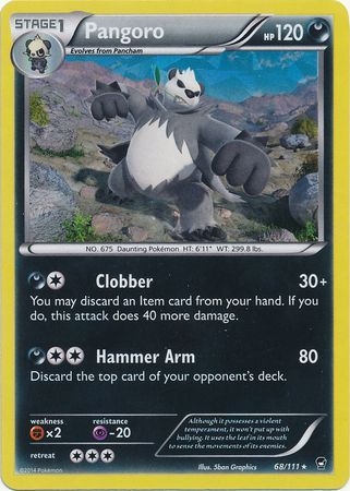 Pangoro - 68/111 - Shattered Holo Rare