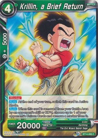 Krillin, a Brief Return - BT14-066 - Common