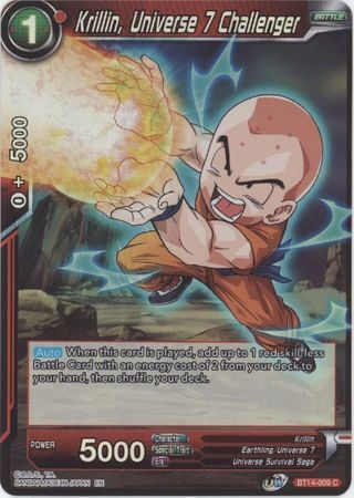 Krillin, Universe 7 Challenger - BT14-009 - Common Foil