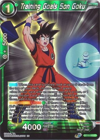 Training Goals Son Goku - BT15-069 - Rare Foil