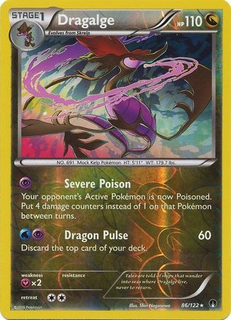 Dragalge - 86/122 - Holo Rare Reverse Holo