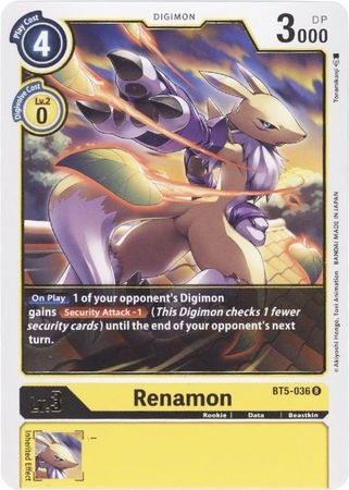 Renamon - BT5-036 - Rare