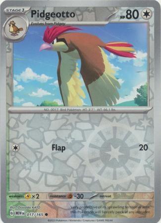 Pidgeotto - 017/165 - Common Reverse Holo