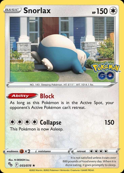 Snorlax - 055/078 - Alternate Holo Promo