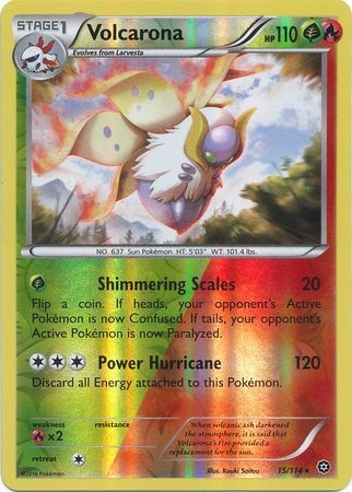 Volcarona - 15/114 - Rare Reverse Holo