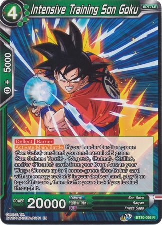 Intensive Training Son Goku - BT10-066 - Rare