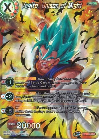 Vegito, Unison of Might - BT10-003 - Super Rare