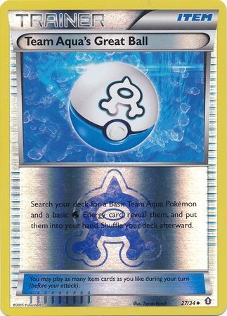 Team Aqua's Great Ball - 27/34 - Uncommon Reverse Holo