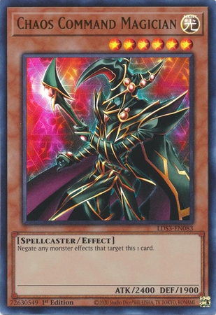 Chaos Command Magician - LDS3-EN083 - Ultra Rare 1st Edition