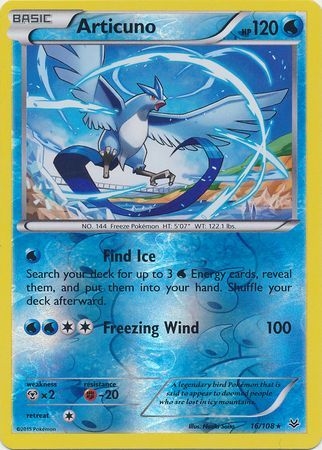 Articuno - 16/108 - Rare Reverse Holo