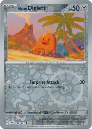 Alolan Diglett - 122/191 - Common Reverse Holo