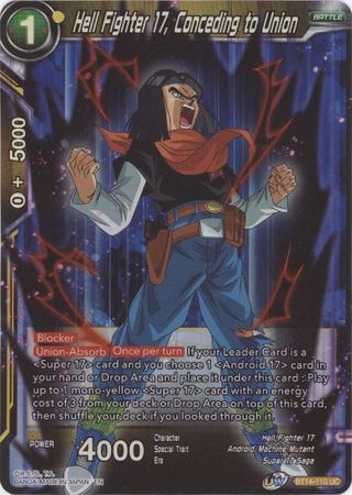 Hell Fighter 17, Conceding to Union - BT14-110 - Uncommon Foil