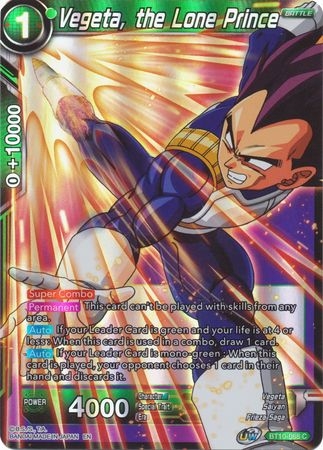 Vegeta, the Lone Prince - BT10-068 - Common Foil