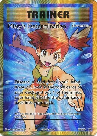 Misty's Determination - 108/108 - Full Art Ultra Rare