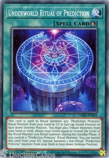 Underworld Ritual of Prediction - DABL-EN063 - Common 1st Edition