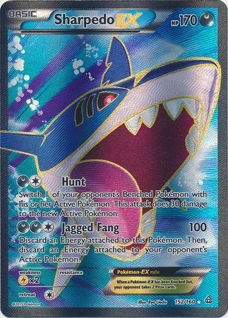 Sharpedo EX - 152/160 - Full Art Ultra Rare